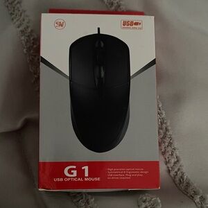 G1 Black USB Optical Mouse